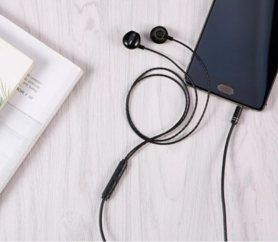 Auriculares Cable Microfono Control Volumen Celulares Lau-1