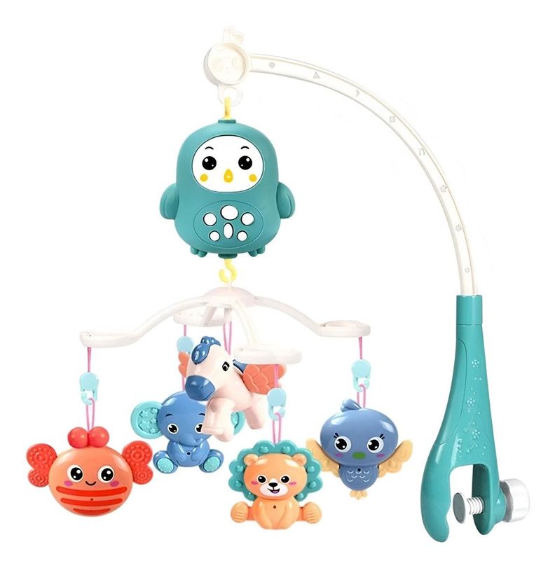 Móvil Musical Cuna Bebé Giratorio Colgante Luz Soporte Jhn-0