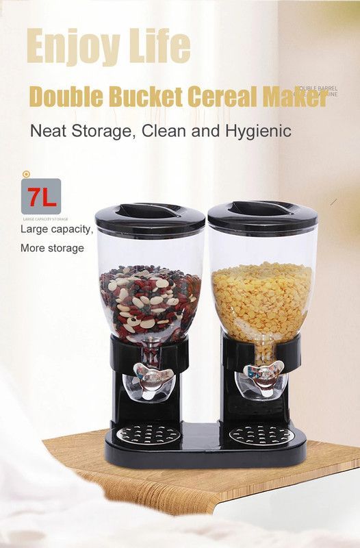 Dispensador Doble Cereal Alimentos Almacenamiento Rondon-1