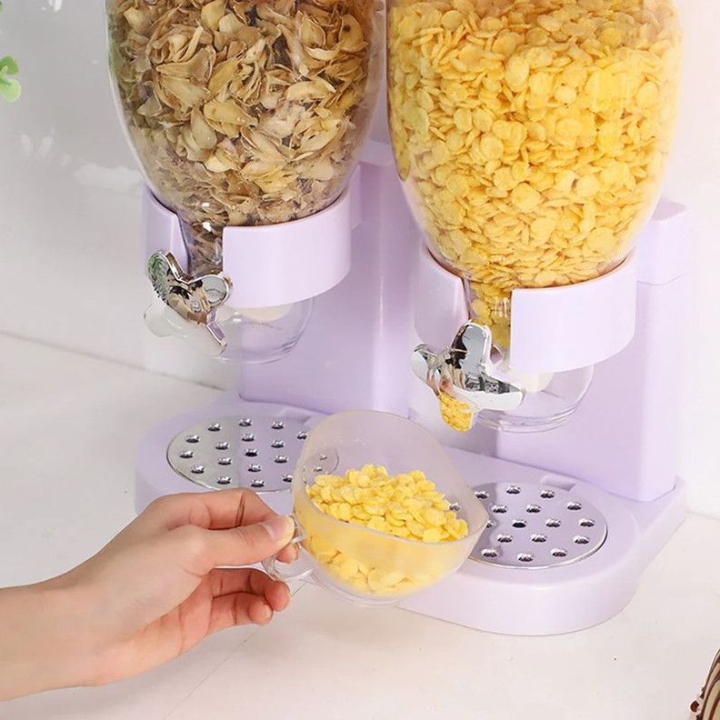 Dispensador Doble Cereal Alimentos Almacenamiento Rondon-5