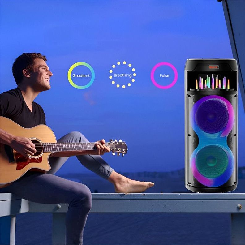 Parlante Altavoz Karaoke Portatil Usb Bluetooth Aux Lau-3