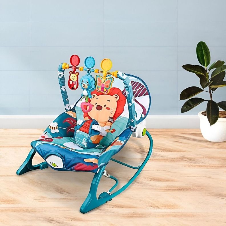 Silla Ajustable Vibración Tranquilizadora Música Bebé Jhn-4