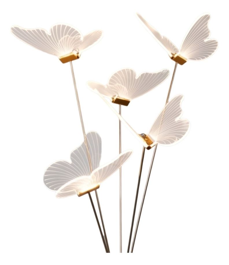 Lámpara Pie Mariposas LED Decorativa Escenario Fiesta Jhn-1