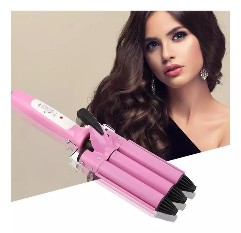 Rizadora Onduladora Cabello Rizos 3 Tubos Belleza Rondon-3