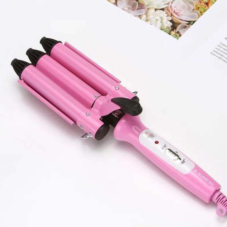 Rizadora Onduladora Cabello Rizos 3 Tubos Belleza Rondon-5