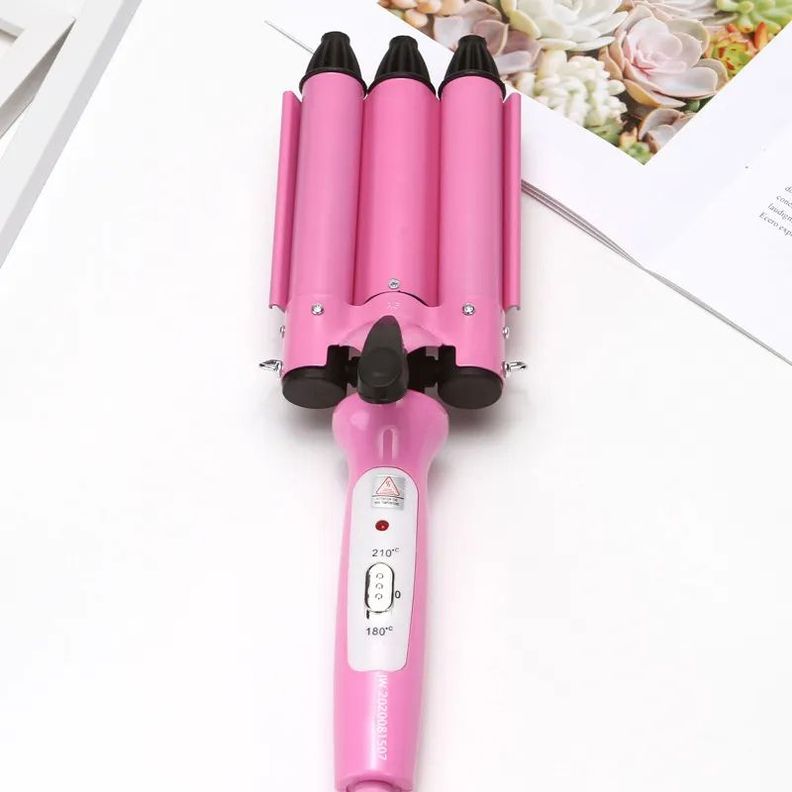 Rizadora Onduladora Cabello Rizos 3 Tubos Belleza Rondon-6