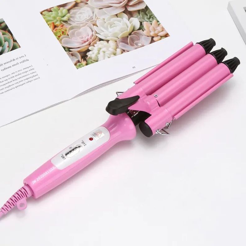 Rizadora Onduladora Cabello Rizos 3 Tubos Belleza Rondon-7
