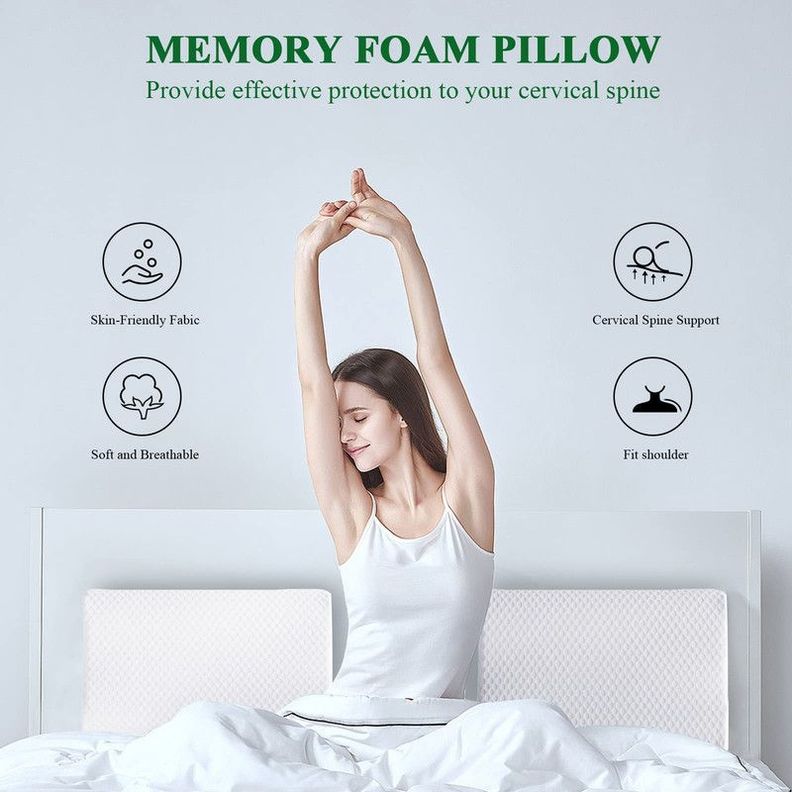 Almohada Ajustable Apoyo Cuello Alivio Ortopédica Rondon-5
