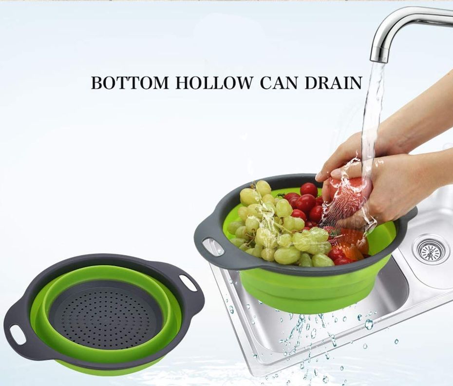 Juego Coladores Plegables Multiuso Fregadero Cocina Rondon-2