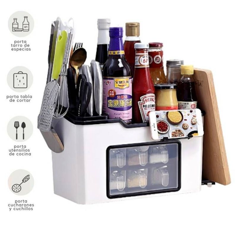 Organizador Almacenamiento Especias Cocina Soporte Rondon-1