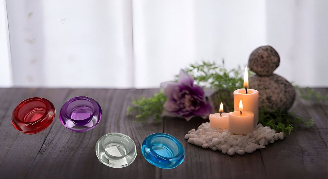 Set 7 Portavela Color Decorativo Elegante Duradero Hogar Lau-7