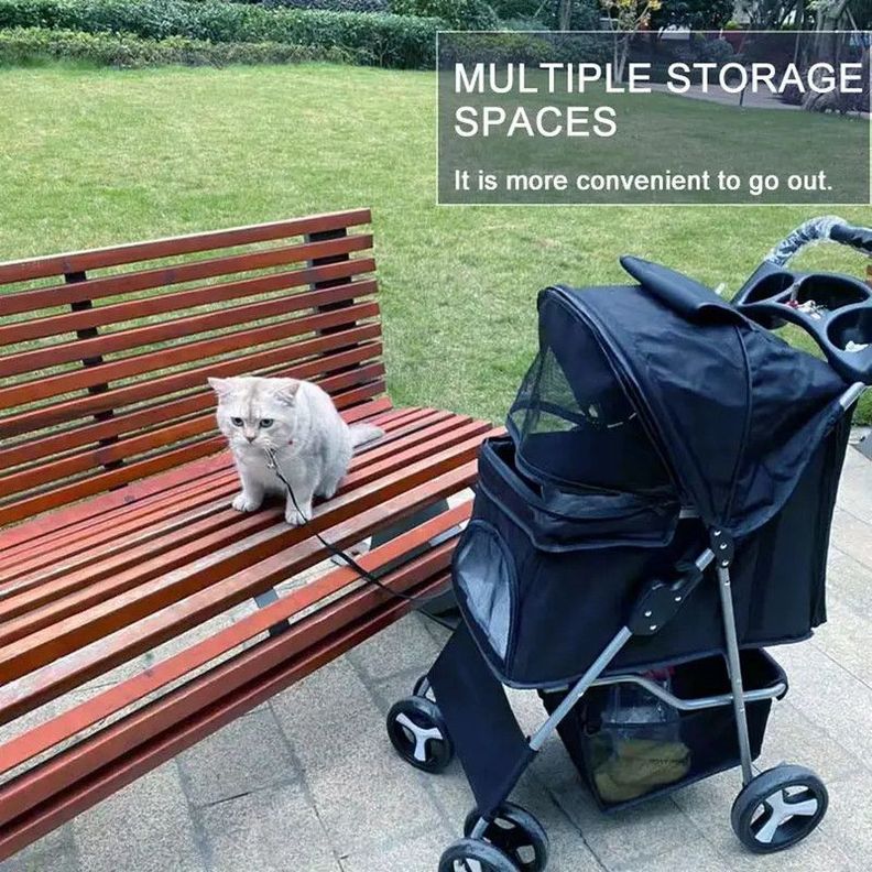Transporte Mascotas Paseo Plegable Ligero Elegante Jer-5