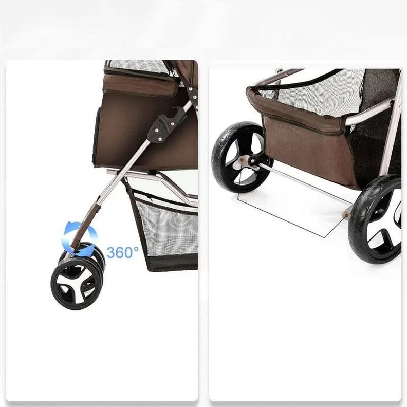 Transporte Mascotas Paseo Plegable Ligero Elegante Jer-7
