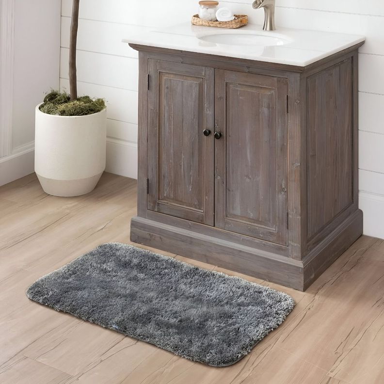 Set de 5 Alfombra Baño Moderna Antideslizante Pelo Suave Jhn-3