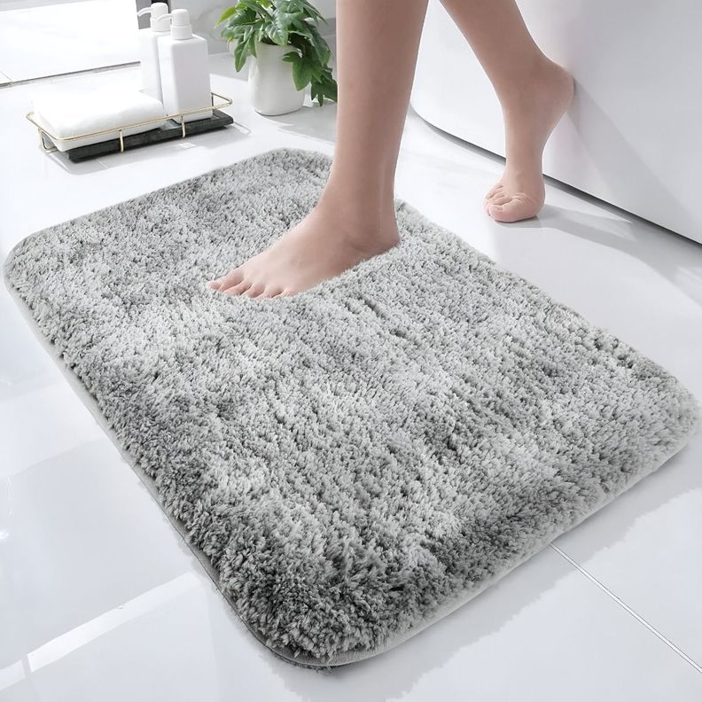 Set de 5 Alfombra Baño Moderna Antideslizante Pelo Suave Jhn-4