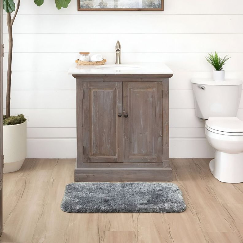 Set de 5 Alfombra Baño Moderna Antideslizante Pelo Suave Jhn-6