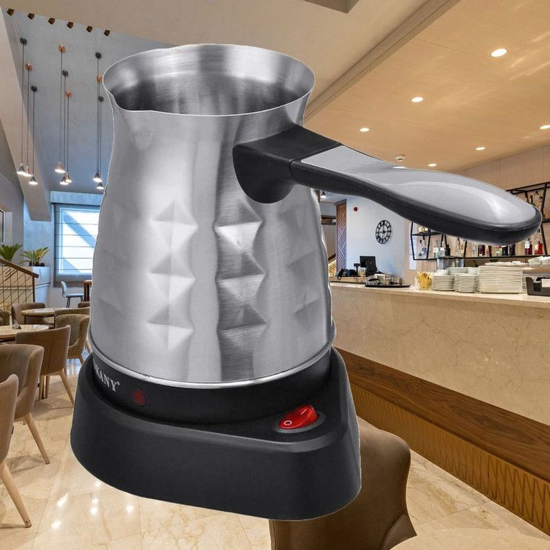 Cafetera Hervidor 500ML 600W Casa Oficina Acero Inox Lau-1