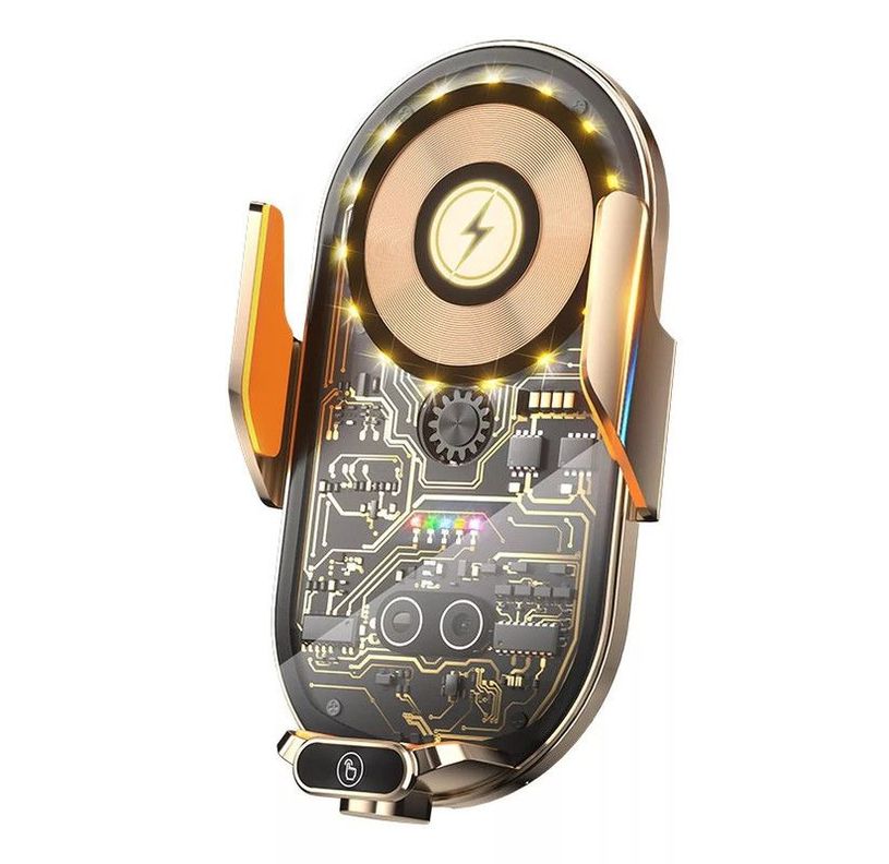 Soporte Teléfono Celular Automovil Inalambrico Carga Rondon-0