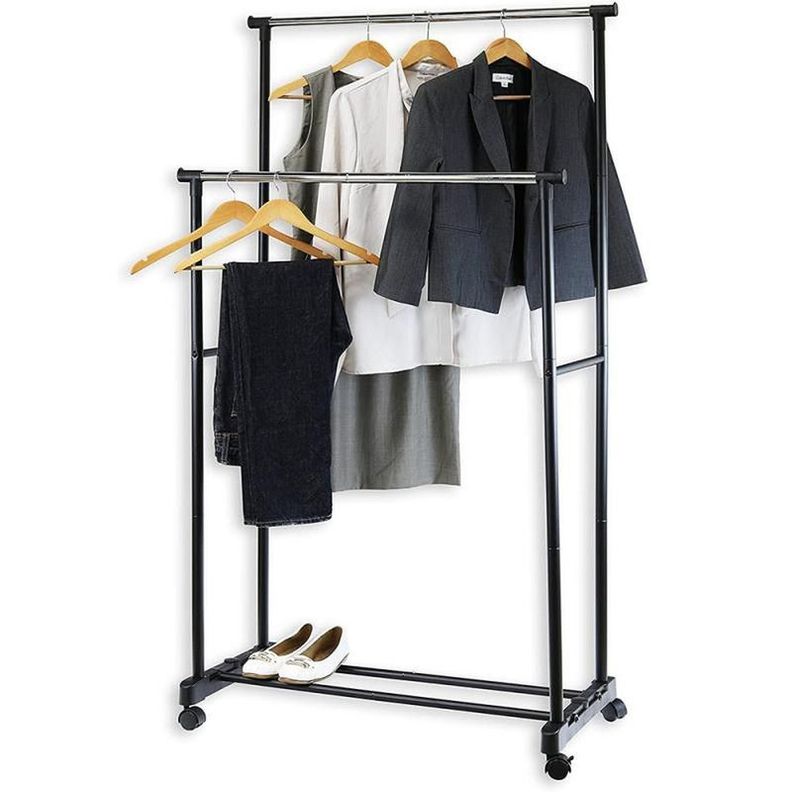 Perchero Ajustable Ropa Doble Diseño Elegante Sala Estar Jer-0