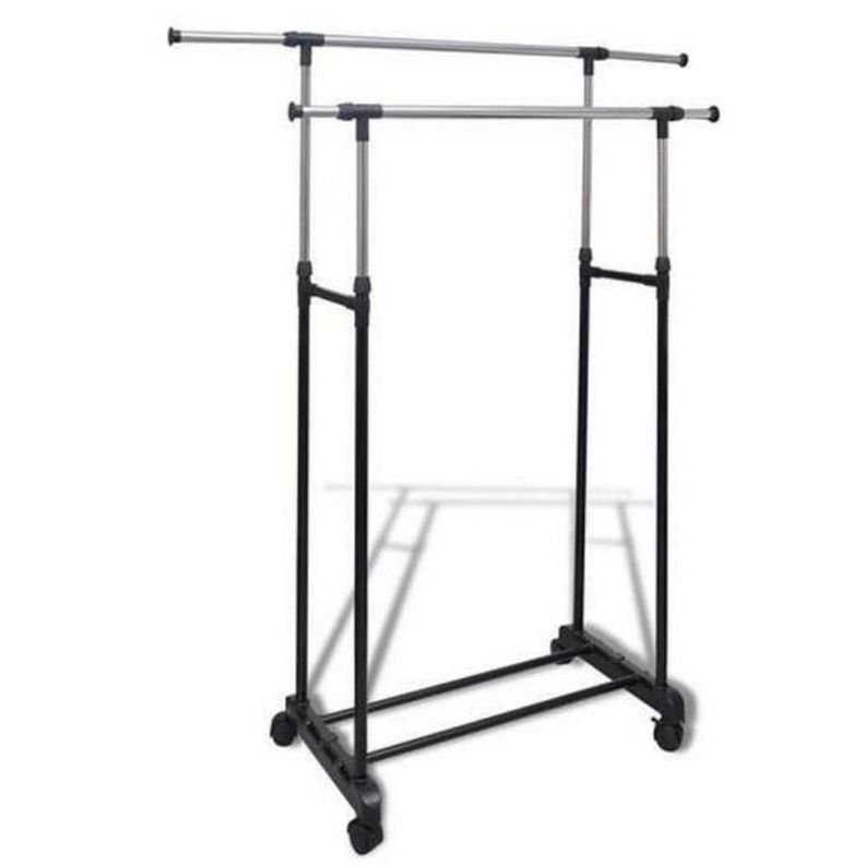 Perchero Ajustable Ropa Doble Diseño Elegante Sala Estar Jer-1