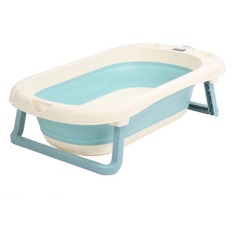Bañera Plegable Bebé Base Estable Infantil Viajar Rondon-3