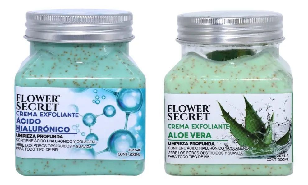 Set 3 Cremas Exfoliantes Corporal Aloe, Hialuronico Lau