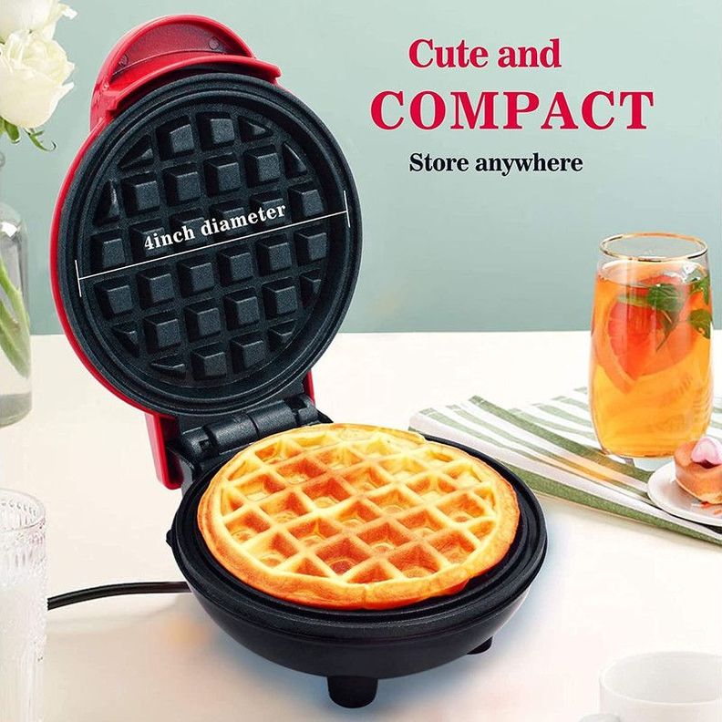 Wafflera Mini Gofres Mini Plancha Antiadherente Cocina Lau-1