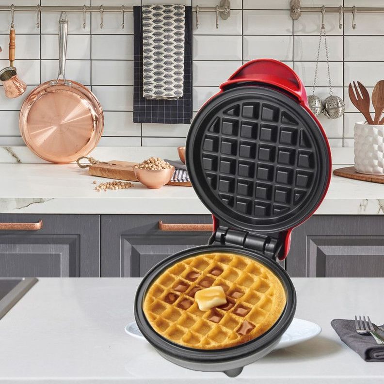 Wafflera Mini Gofres Mini Plancha Antiadherente Cocina Lau-6