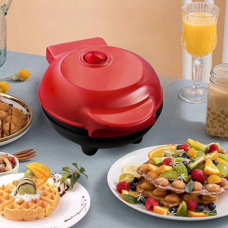 Wafflera Mini Gofres Mini Plancha Antiadherente Cocina Lau-7