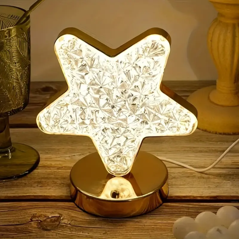 Lampara Estrella Moderna LED Tactil Recargable USB Lau-2