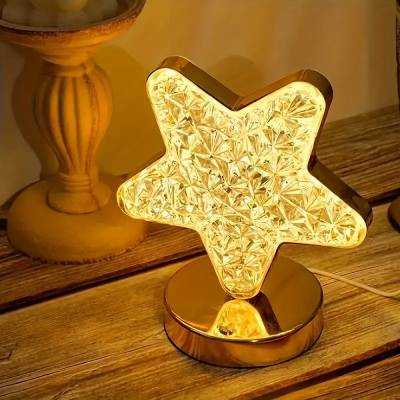 Lampara Estrella Moderna LED Tactil Recargable USB Lau-4