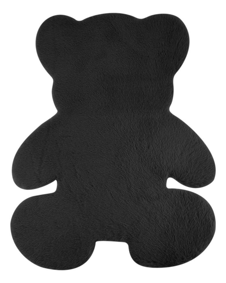 Alfombra Oso Negra Suave Entrada Dormitorio Decoración Jhn-0