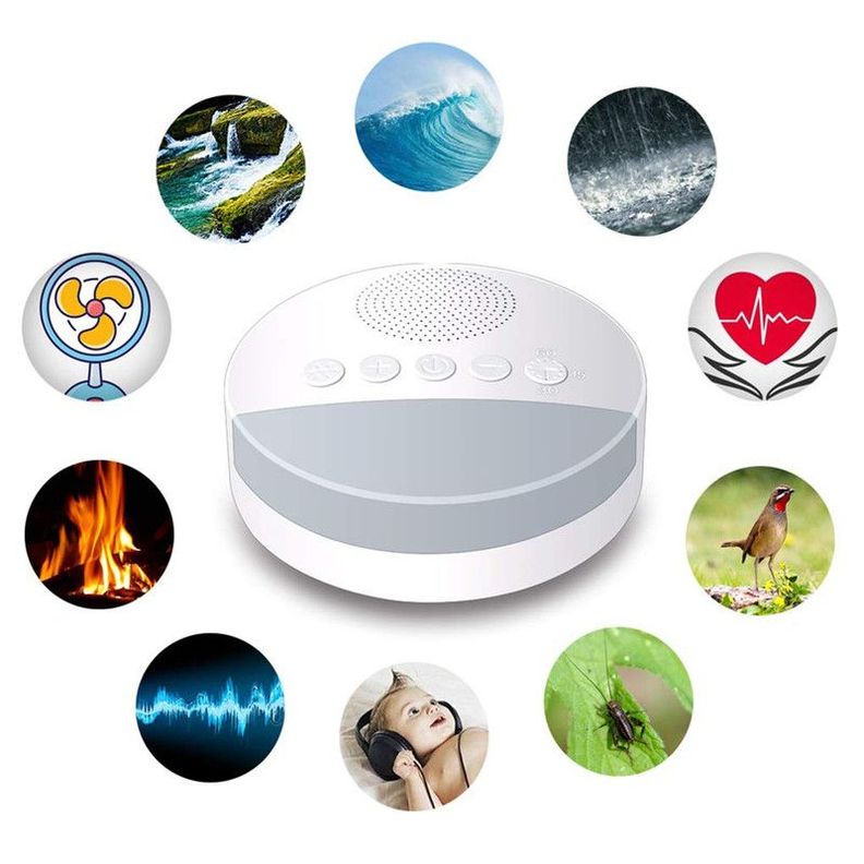 Máquina Monitor Bebe Sonido Portátil Ruido Sueño Rondon-8