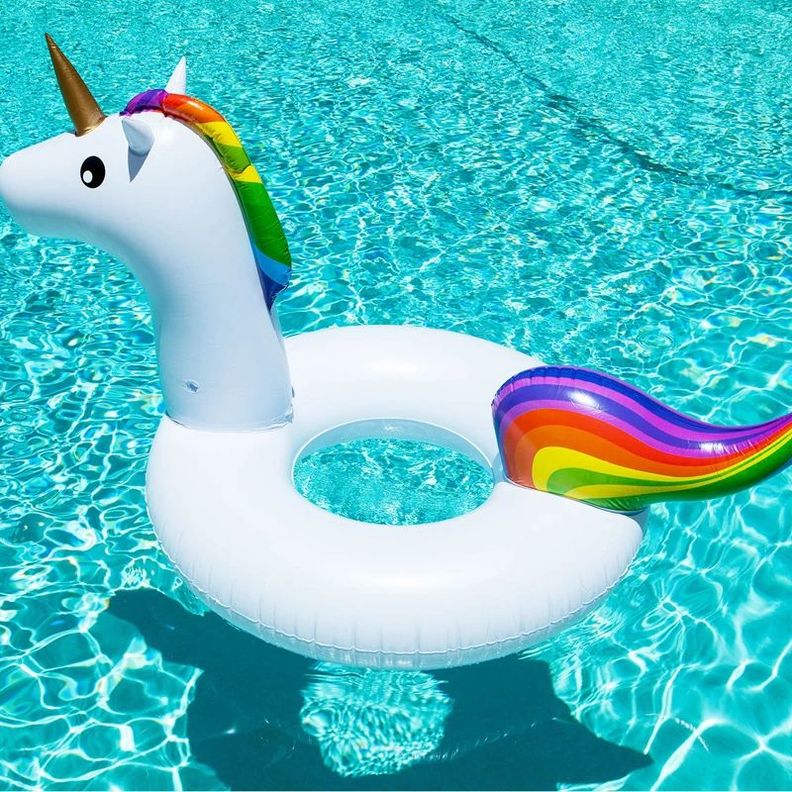 Inflable Piscina Anillo Natación Unicornio Niñas Rondon-4