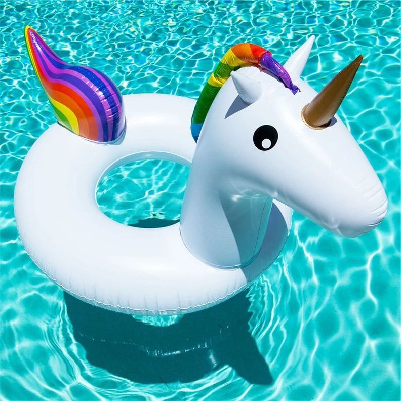 Inflable Piscina Anillo Natación Unicornio Niñas Rondon-5