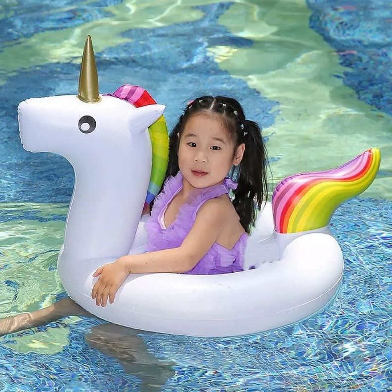 Inflable Piscina Anillo Natación Unicornio Niñas Rondon-6