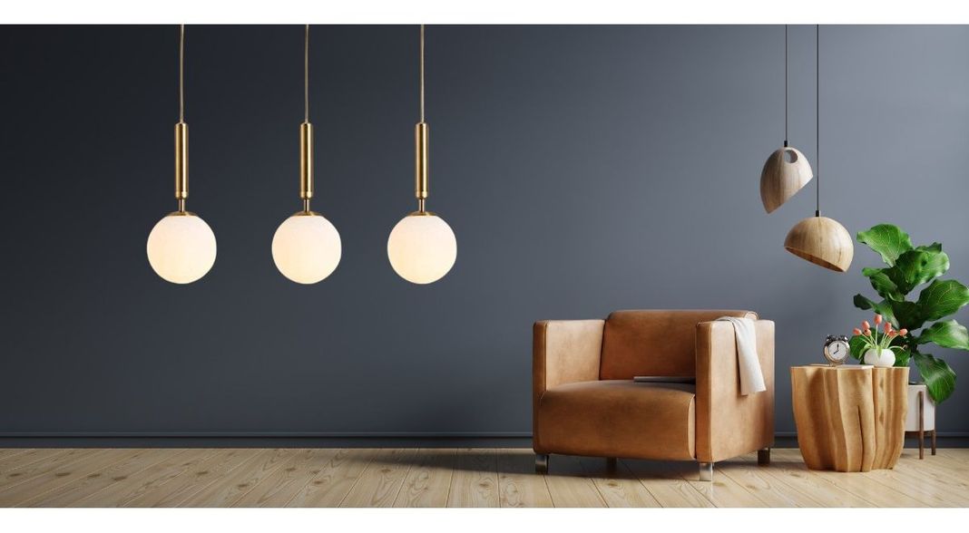 Lámpara Colgante Techo Globo Cristal Moderna 3 Esferas Jhn-6