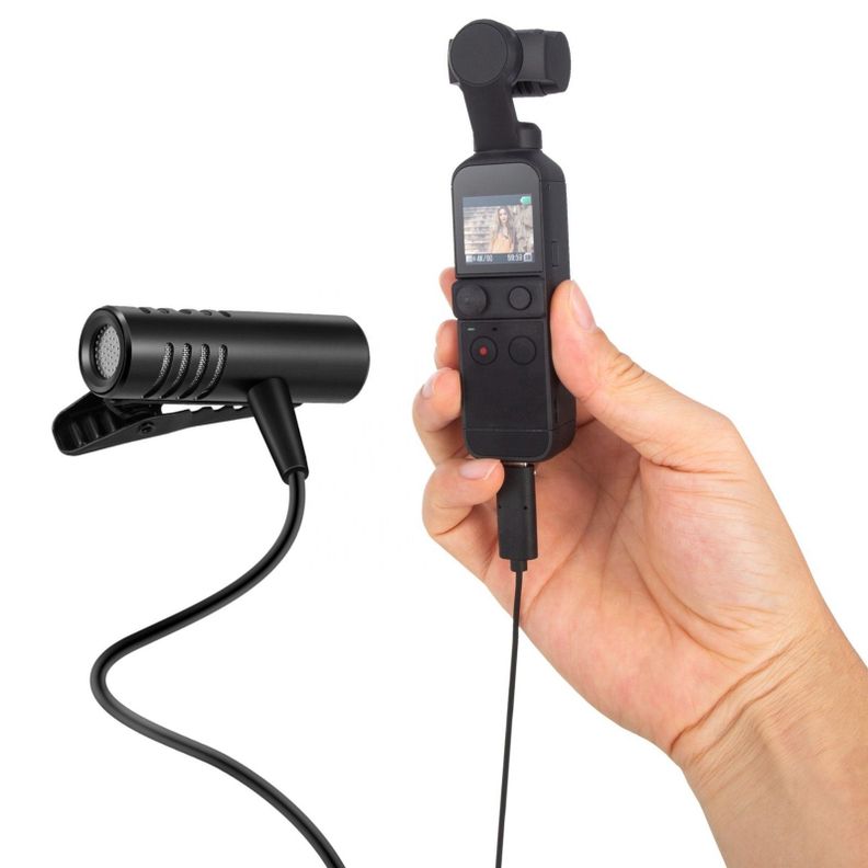 MICRÓFONO DIGITAL USB Tipo C Solapa Estabilizador de Video-1