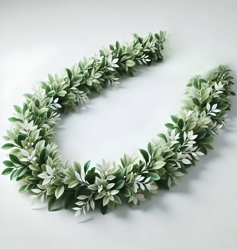 Set de 2 Plantas Artificiales Guirnaldas Eucalipto Hoja Jhn-7
