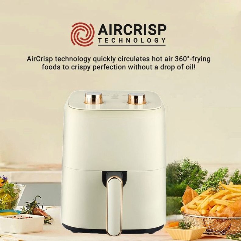 Freidora Aire 3L Blanca Digital Tactil Antiadherente Lau-9