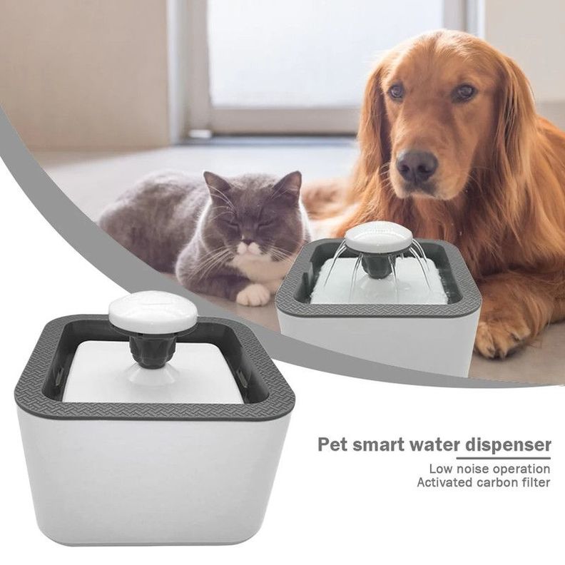 Bebedero Gatos Perros Usb Mascota Fuente Rondon-1