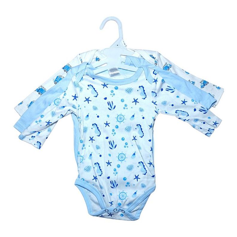 Bodys Estampados Manga Larga Algodón Bebes Suave Rondon-0