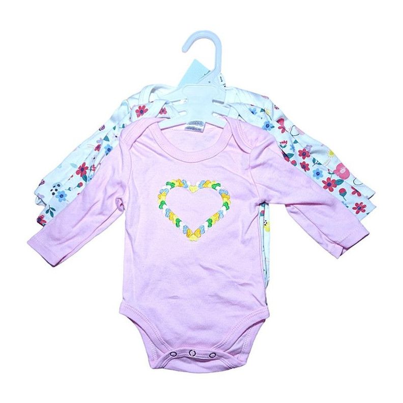 Bodys Estampados Manga Larga Algodón Bebes Suave Rondon-3