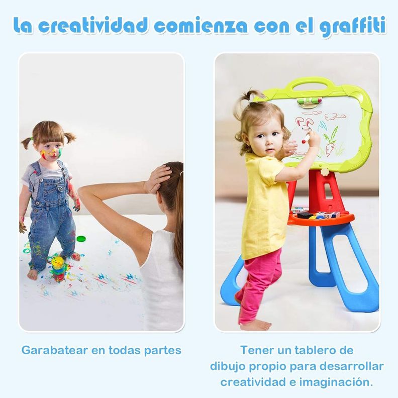 Pizarra Infantil Tablero Magnético Juego Dibujo Niño Rondon-5