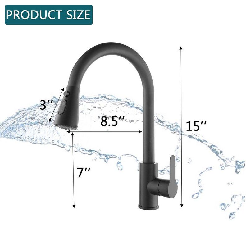 Grifo Cocina Extraíble Mezclador Agua Rotación Rondon-2