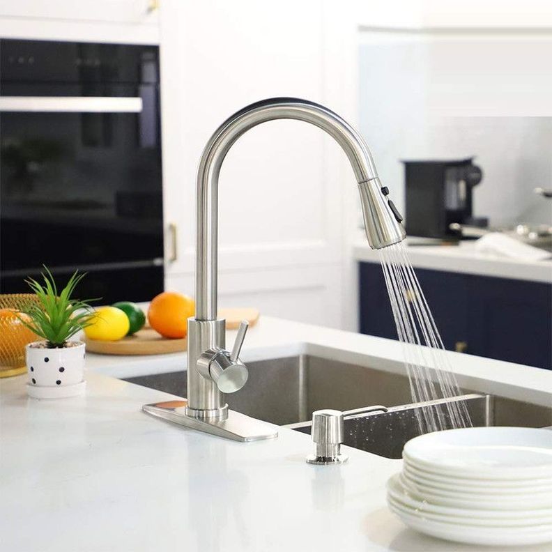 Grifo Cocina Extraíble Mezclador Agua Rotación Rondon-4