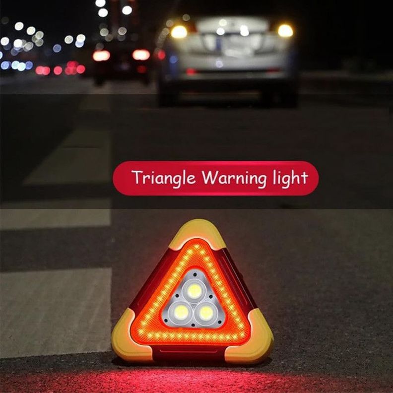 Luz Emergencia Triangular LED USB Reflectante Lau-1