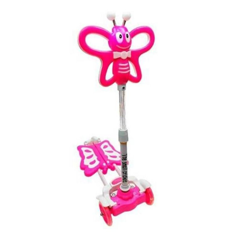 Monopatín Tijera Patineta Ruedas Musical Mariposa Rondon-0