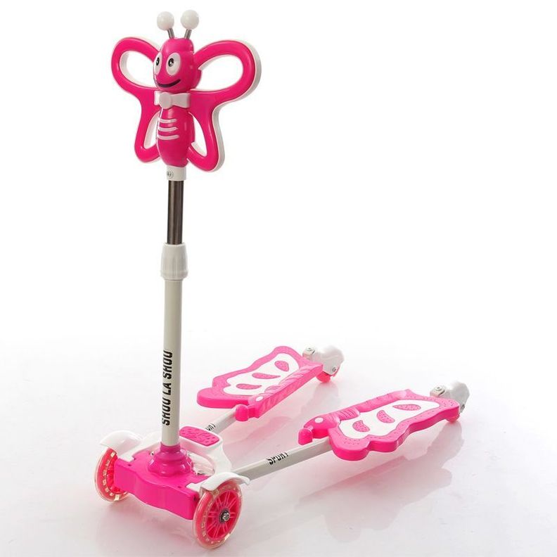Monopatín Tijera Patineta Ruedas Musical Mariposa Rondon-2