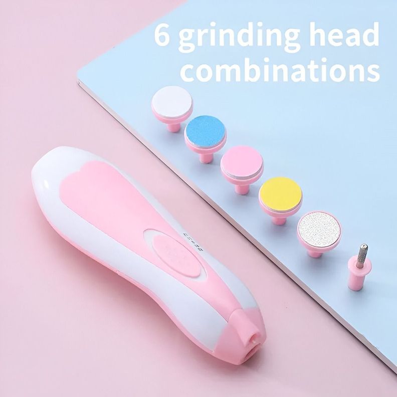 Kit Lima Uñas Bebés Cortaúñas Pulidora Versátil Cuidado Jhn-4